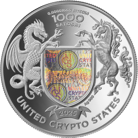 Srebrna Moneta Vereinigte Krypto Staaten: amerikanischer Büffel 2025, 1 uncja - rewers