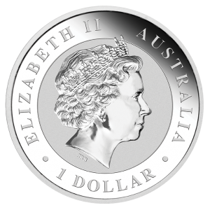 Australische Kookaburra Silbermünze 2018, 1 Unze - Vorderseite Australische Kookaburra Silbermünze 2018, 1 Unze - Vorderseite