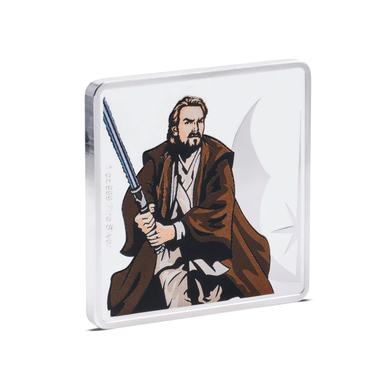 Obi-Wan Kenobi & Yoda 2024 Silver Medal, 1 oz - reverse side