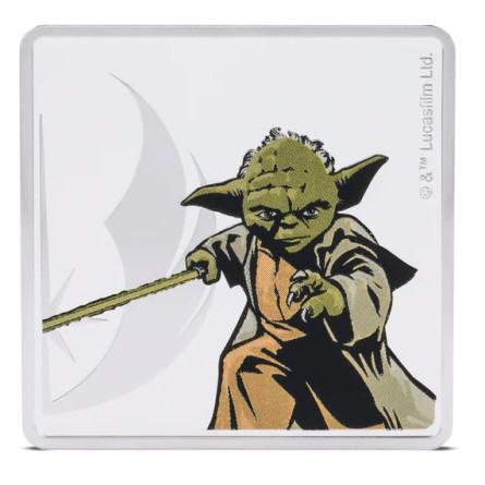 Obi-Wan Kenobi & Yoda 2024 Silver Medal, 1 oz - reverse side
