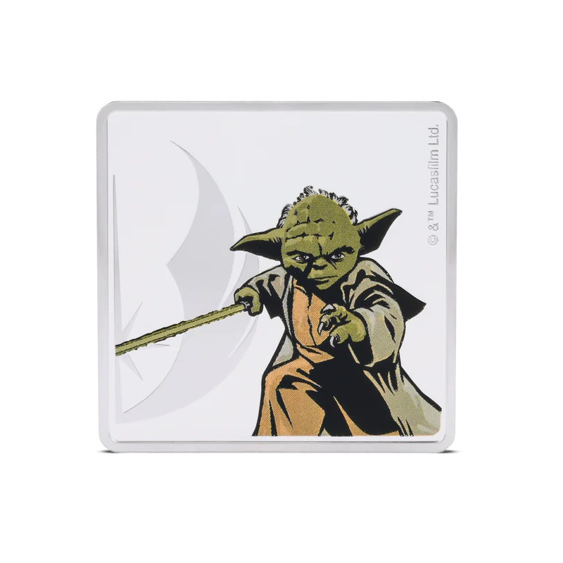 Obi-Wan Kenobi & Yoda 2024 Silver Medal, 1 oz - obverse.