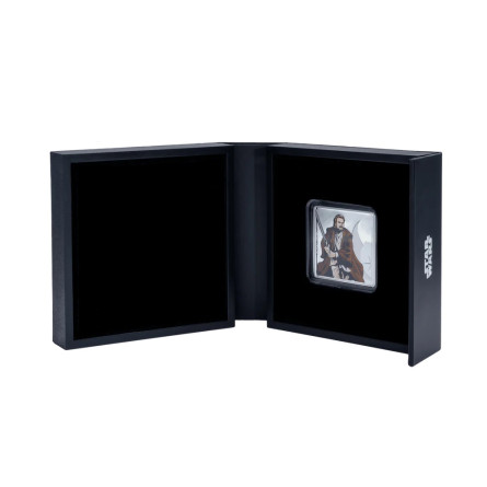 Obi-Wan Kenobi & Yoda 2024 Silbermedaille, 1 Unze - Box 2