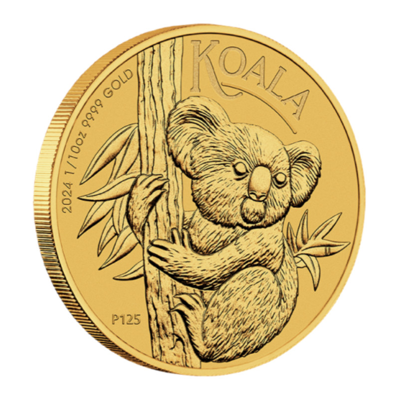 Australian Koala 2024 Gold Coin, 1/10 oz.