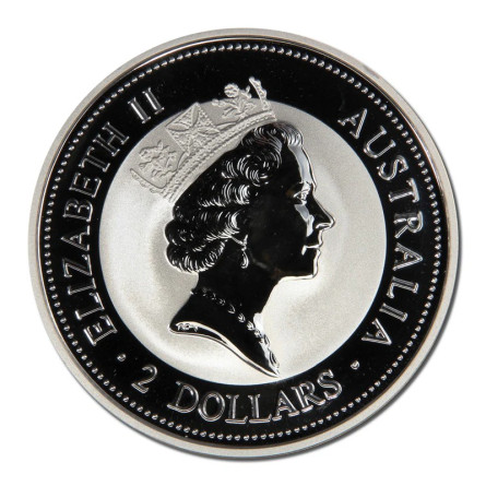 Australian Kookaburra Silver Coin 1994, 2 oz - reverse.