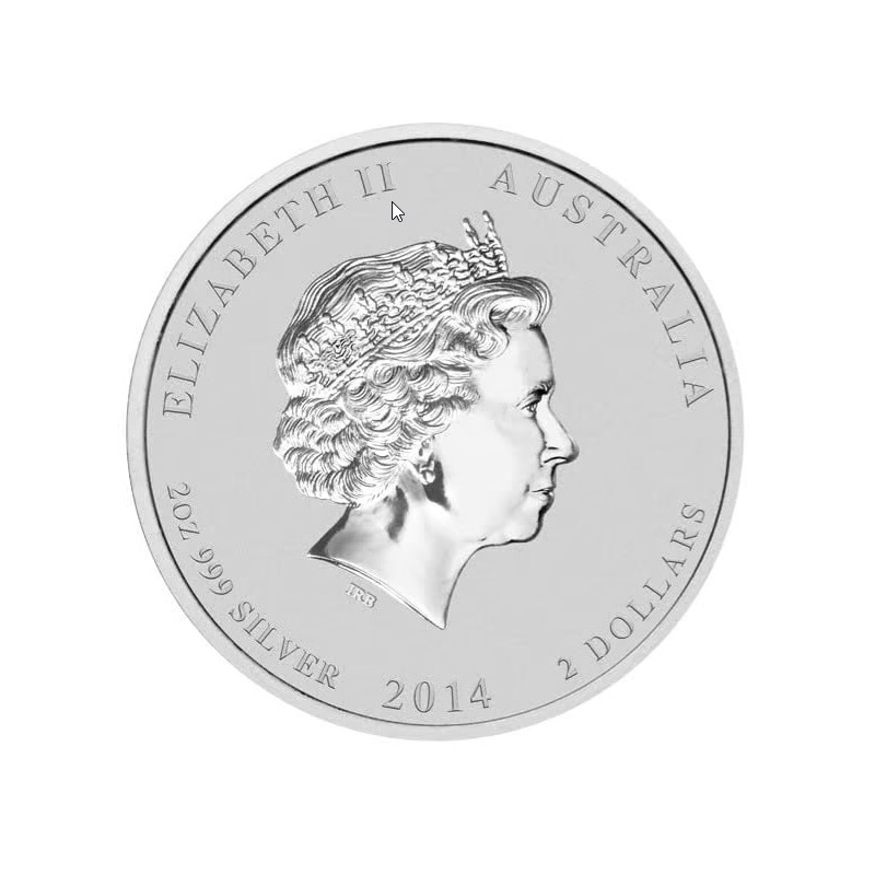 Silver Lunar Coin II Year of the Horse 2014, 2 oz.