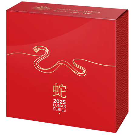 Srebrna Moneta RAM Lunar Rok Węża 2025, 1 uncja (proof) - box 2