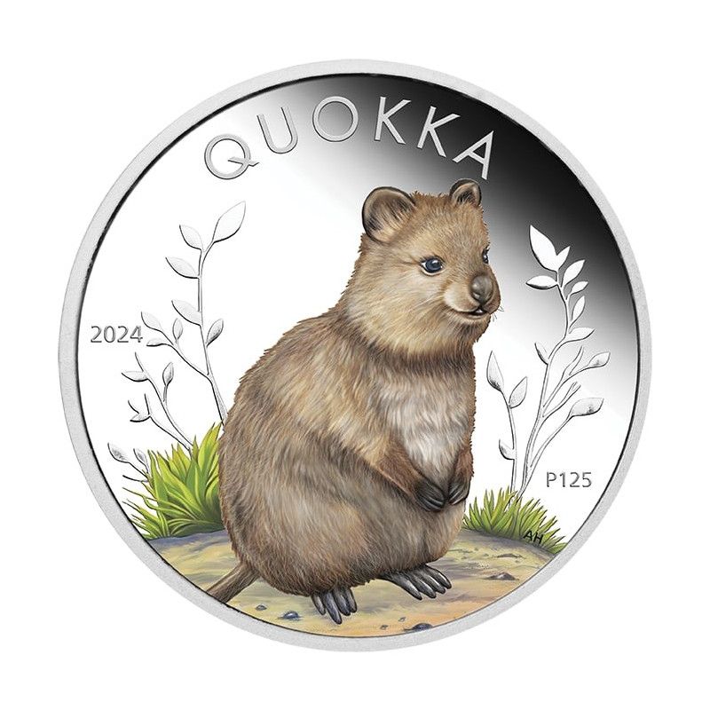 Срібна монета Quokka 2024 року, 1 унція - реверс Срібна монета Quokka 2024 року, 1 унція - реверс