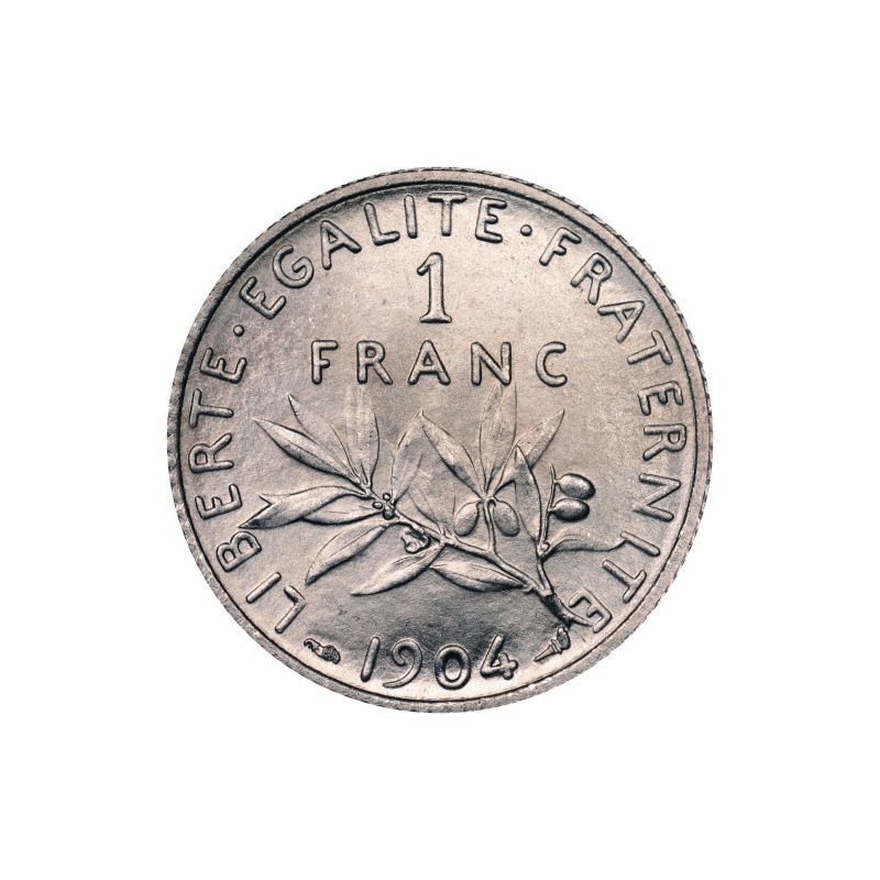 Srebrna Moneta V Republika Siewczyni, 1 Frank 1898-1920, 5g - awers