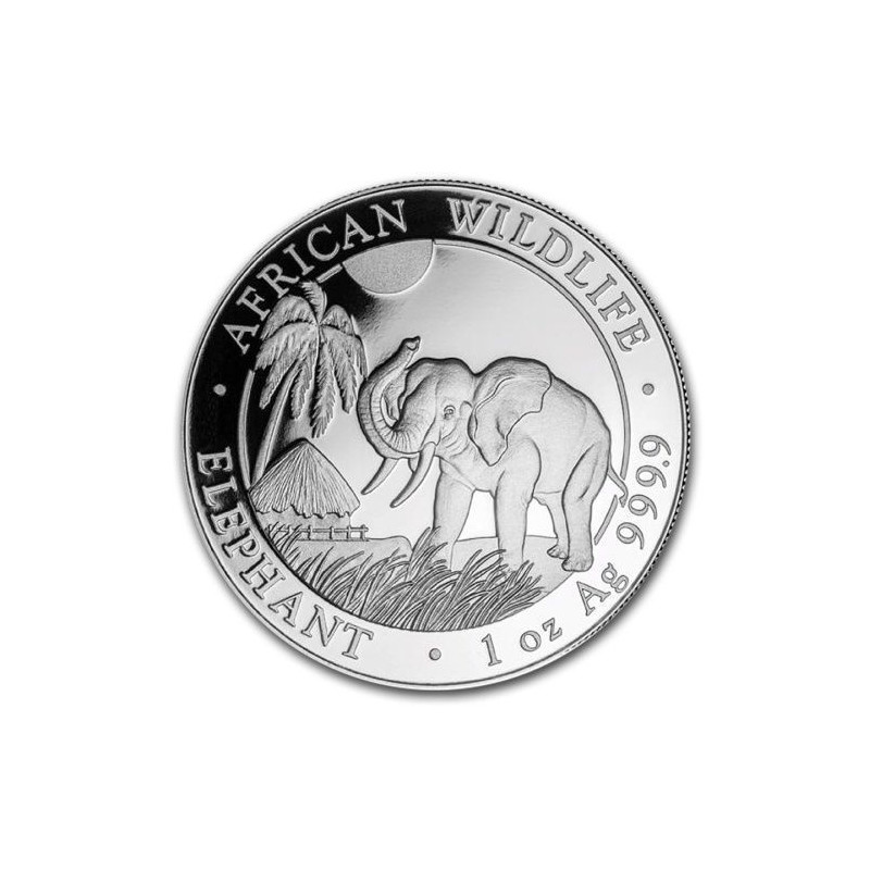2017 Somali Elefant Silbermünze, 1 Unze - Rückseite 2017 Somali Elefant Silbermünze, 1 Unze - Rückseite