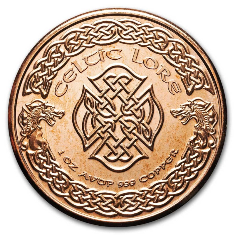 Miedziany Medal Celtic Lore: Merlin, 1 uncja - awers