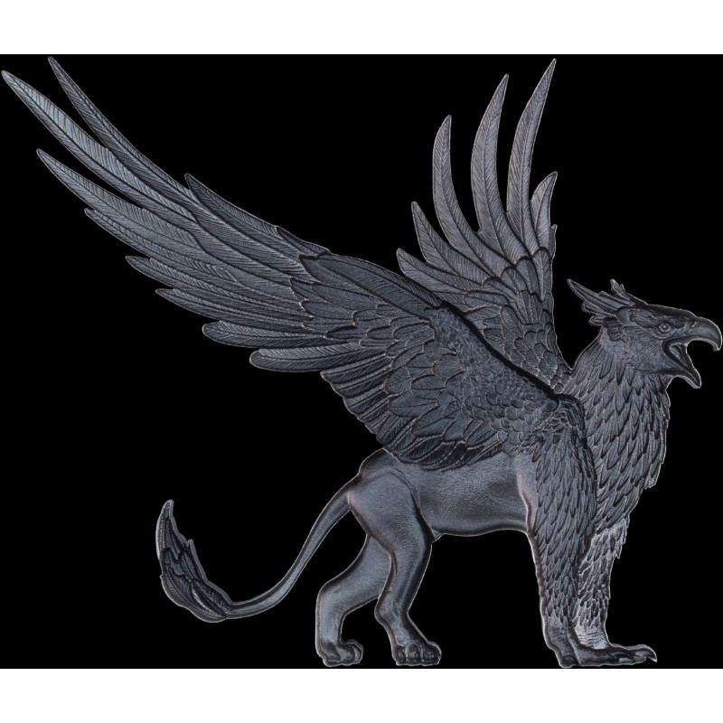 Srebrny Numizmat Mythical Beasts - The Griffin, 2 uncje - back