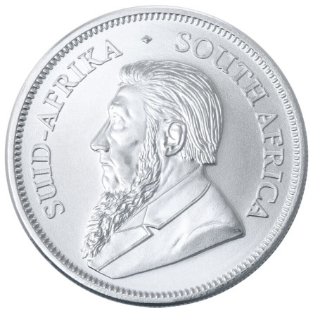 Silber-Krügerrand-Münze, Südafrika 2023, 1 Unze.