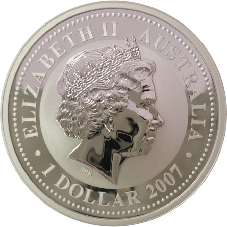 Srebrna Moneta Lunar I: Rok Myszy 2008, 1 uncja - rewers
