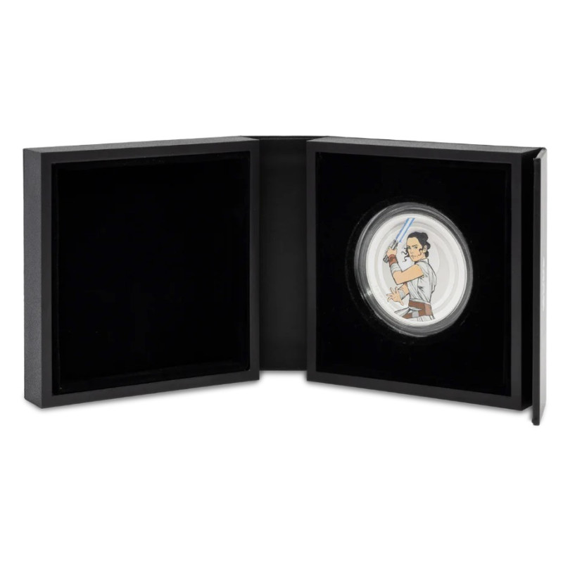 Srebrny Medal Star Wars Rey vs. Kylo Ren 2024, 1 uncja - box 1