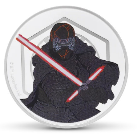 Star Wars Rey vs. Kylo Ren 2024 Silver Medal, 1 oz - reverse