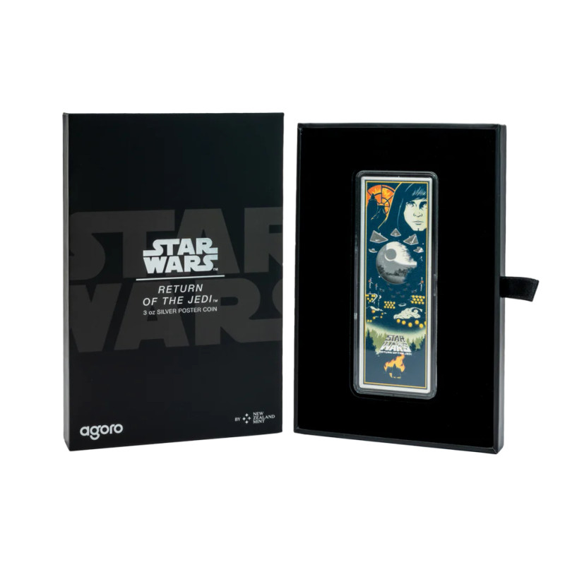 Srebrna Moneta Star Wars: Return of the Jedi 2025 Poster Coin, 3 uncje - box 1