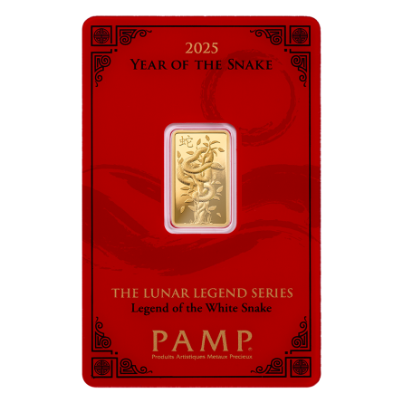 copy of PAMP Lunar Legends Azure Dragon 2024 Gold Investment Bar, 5g.