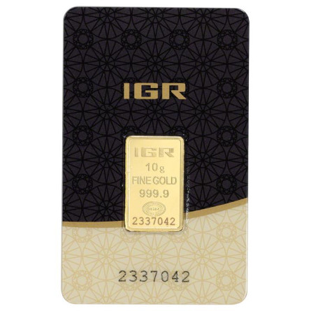 Gold Investment Bar IGR, 10 grams - front
