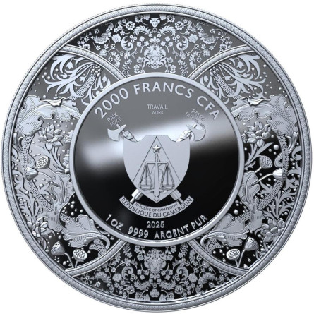 Silver Coin Cameroon, Durga 2025, 1 oz