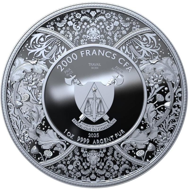 Silver Coin Cameroon, Durga 2025, 1 oz Silver Coin Cameroon, Durga 2025, 1 oz
