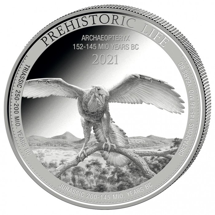 Archaeopteryx 2021, 1oz - reverse side Archaeopteryx 2021, 1oz - reverse side