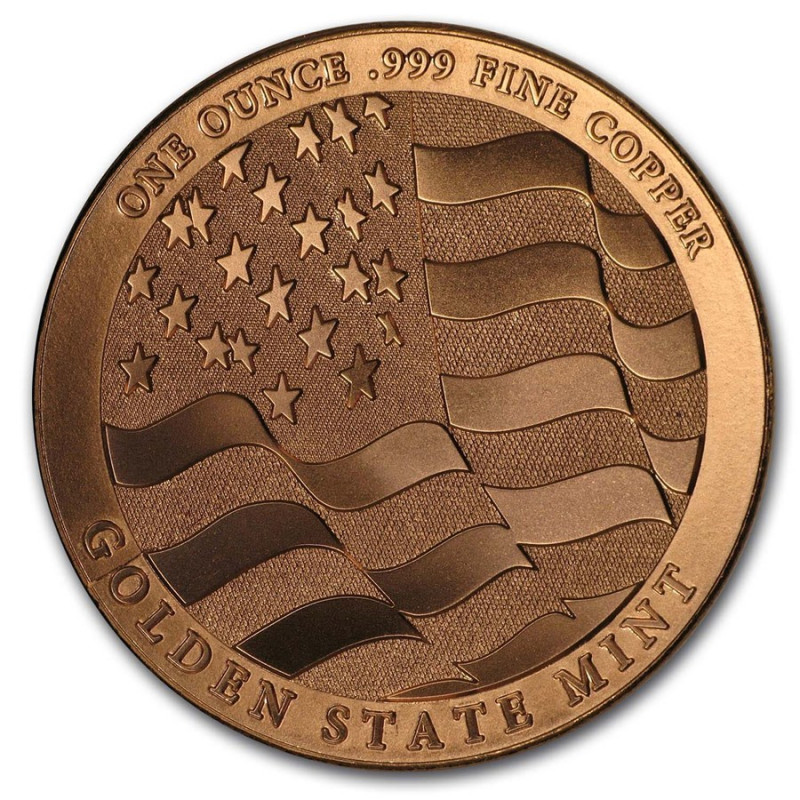 Miedziany Medal  Eagle - Strength, Freedom, & Pride, 1 uncja - rewers