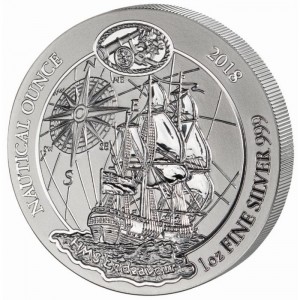 Silbermünze Nautical Ounce: Endeavour 2018, 1 Unze