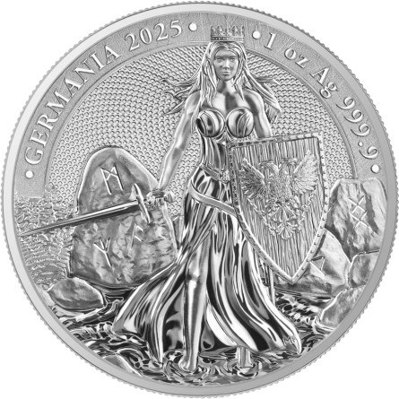 Germania 2025 Silver Coin, 1 oz - reverse side
