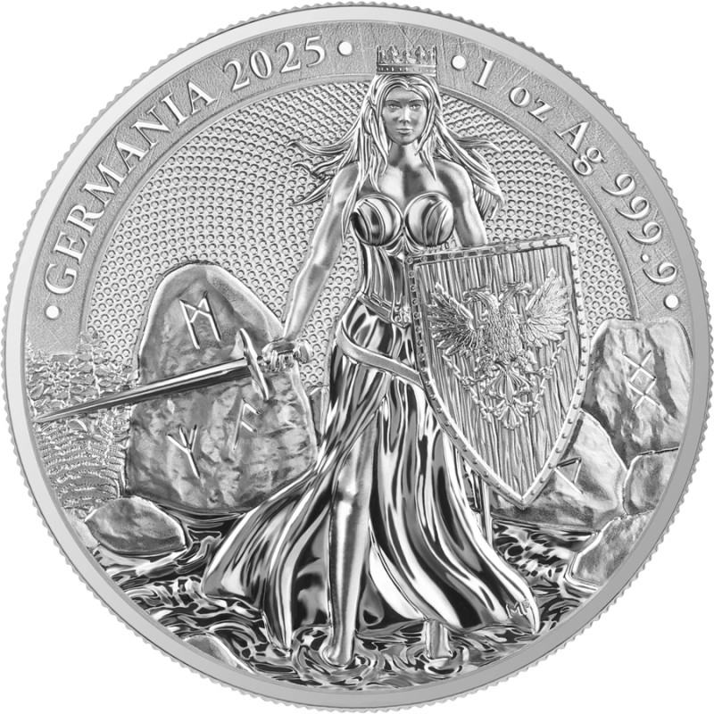 Srebrna Moneta Germania 2025, 1 uncja - rewers Srebrna Moneta Germania 2025, 1 uncja - rewers