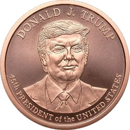 Мідна медаль GSM Дональда Трампа, 1 унція - реверс