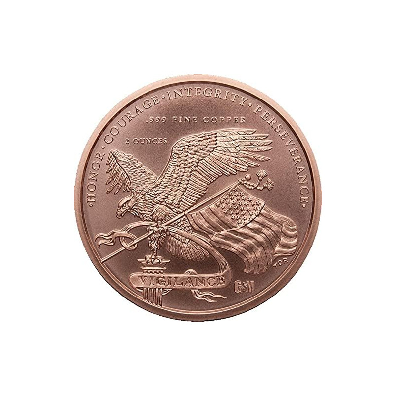 Miedziany Medal GSM Donald J. Trump, 1 uncja - awers Miedziany Medal GSM Donald J. Trump, 1 uncja - awers