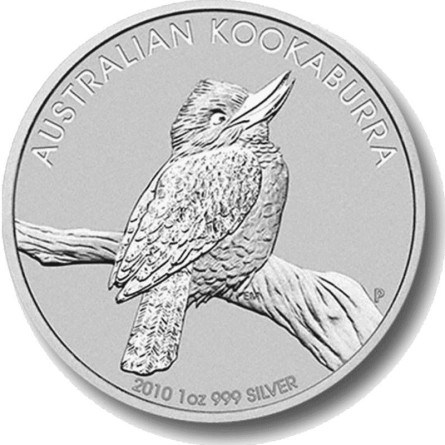 Australian Kookaburra 2010 Silver Coin, 1 oz.