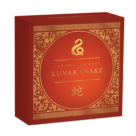 Srebrna Moneta Lunar Opal Year of the Snake 2025, 1 uncja - box 2