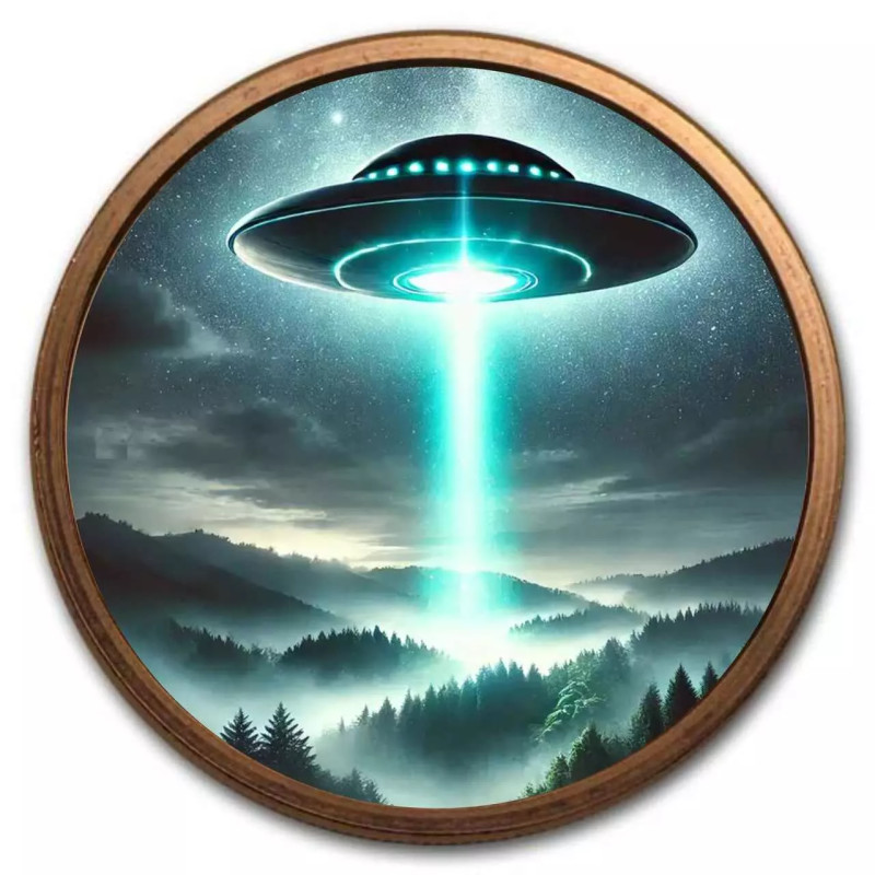 Copper Saint Gaudens Medal: Galactic Rise, 1 oz (color) - reverse.