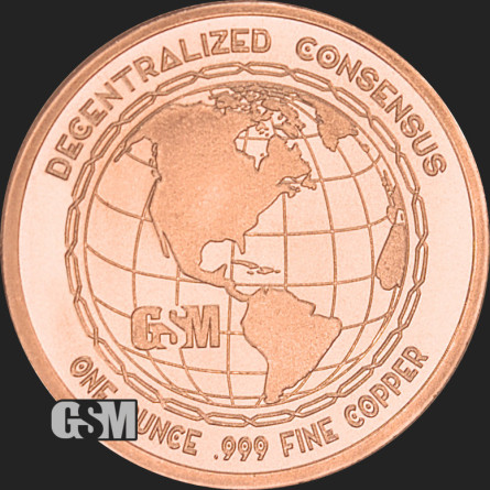 Мідна медаль GSM Ethereum, 1 унція - аверс