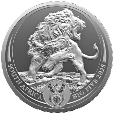 Big Five III Silver Coin: Lion 2025, 1 oz - front
