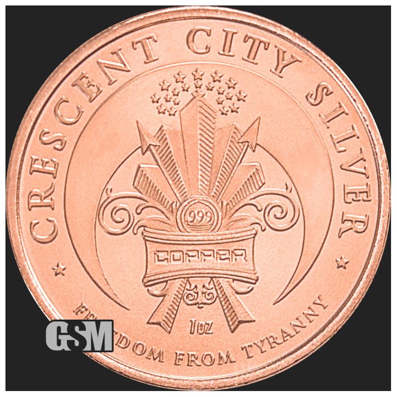 Miedziany Medal GSM Debt Slavery, 1 uncja - rewers Miedziany Medal GSM Debt Slavery, 1 uncja - rewers