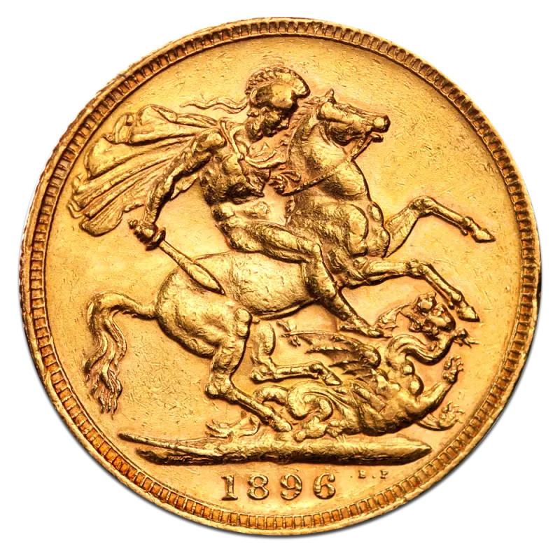 Złota Moneta Suweren Królowej Wiktorii "Stara Głowa" 1893-1901 Złota Moneta Suweren Królowej Wiktorii "Stara Głowa" 1893-1901