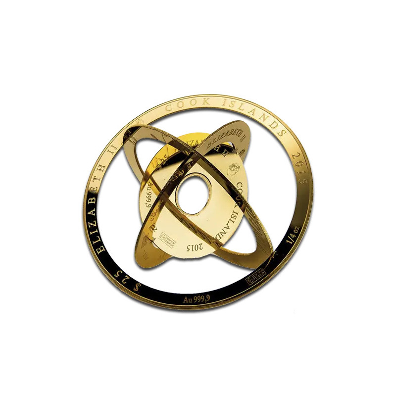 Złota Moneta Wyspy Cooka Armillary Valcambi, 1 oz