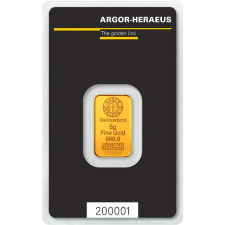 Argor-Heraeus Kinebar 5g Gold Bar