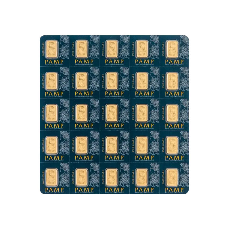 PAMP Multigram Gold Bar, 25 x 1g