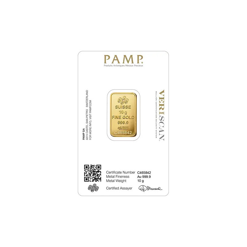 PAMP Fortuna 10g Investment Gold Bar
