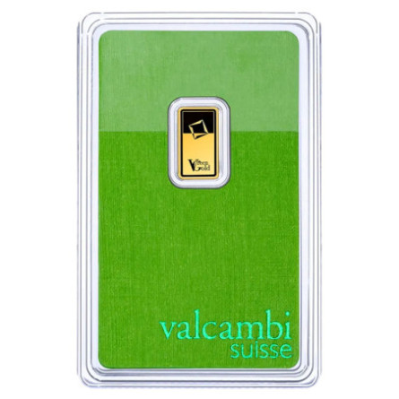 1g Gold Bar | Valcambi | Green Gold