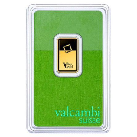 Золотий зливок Valcambi «Зелене золото» 5 г