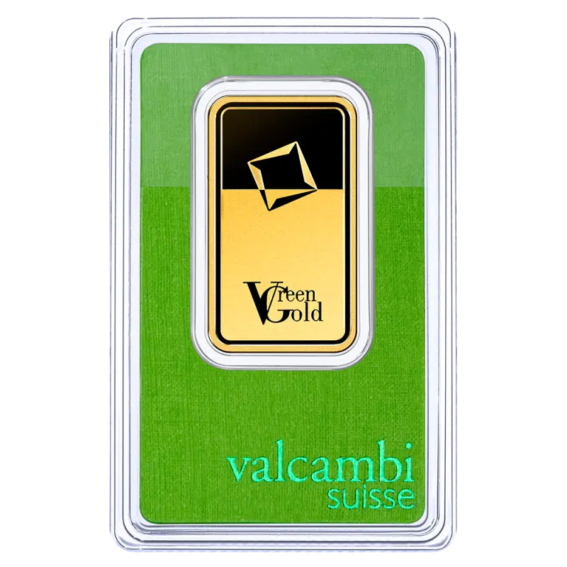 Złota Sztabka Valcambi Zielone Złoto 1oz