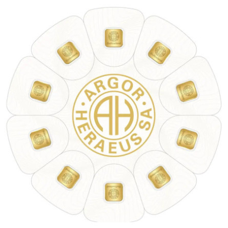 Argor-Heraeus GoldSeed 10 x 1g Gold Bar