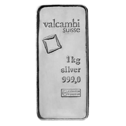 Срібний зливок Valcambi, 1 кг