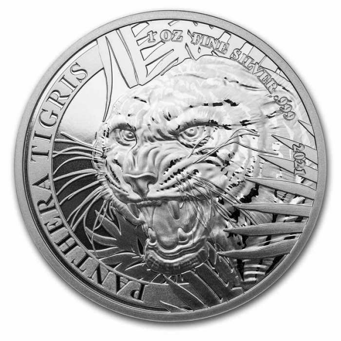 Panthera Tigris 2021 1 унція - rewers Panthera Tigris 2021 1 унція - rewers