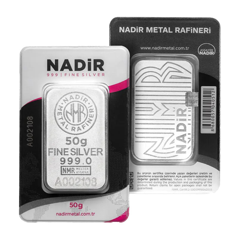 Srebrna Sztabka Nadir, 50g