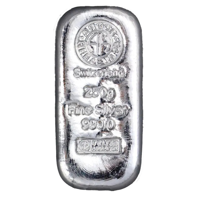 Срібний зливок Argor-Heraeus, 250 г Срібний зливок Argor-Heraeus, 250 г